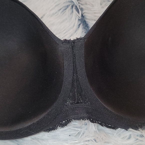 Montelle Intimates, sz 34H Black bra w/lace trim - Picture 7 of 7